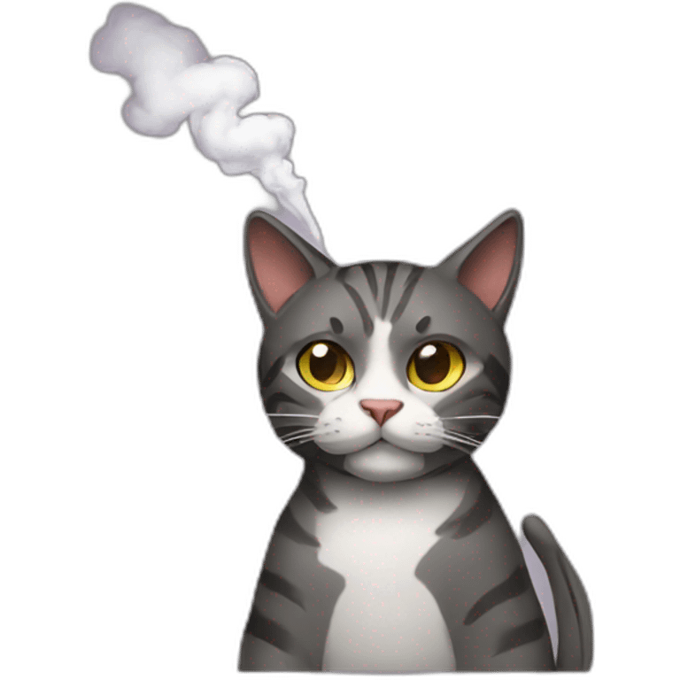 smoking cat emoji