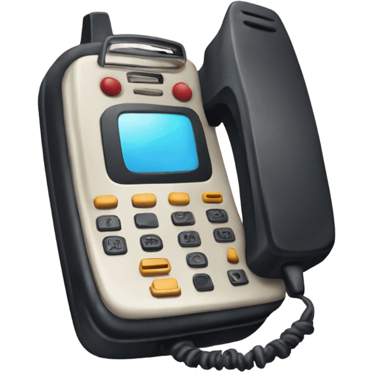 retro mobile phone from scream emoji