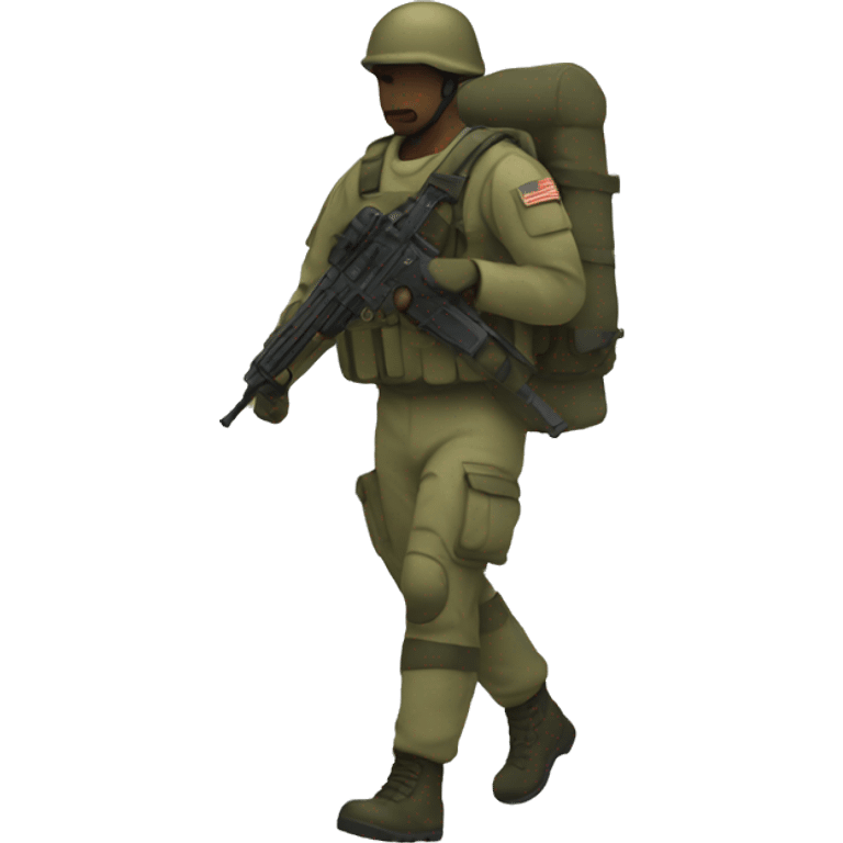 equipment soldier walking  emoji