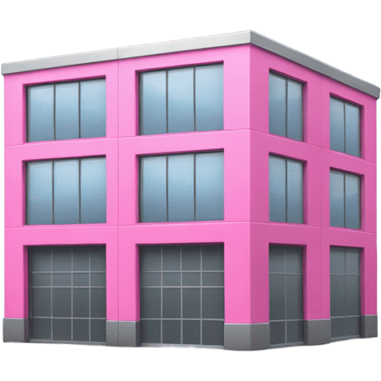 pink industrial building emoji