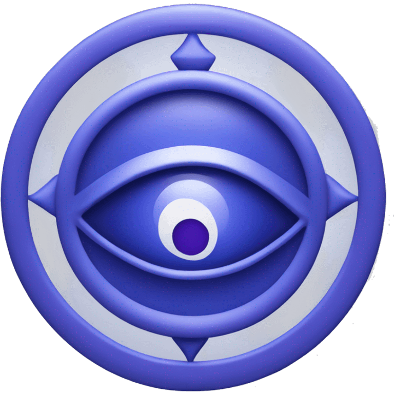 Indigo third eye chakra symbol  emoji