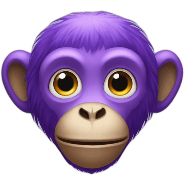 Purple monkey emoji