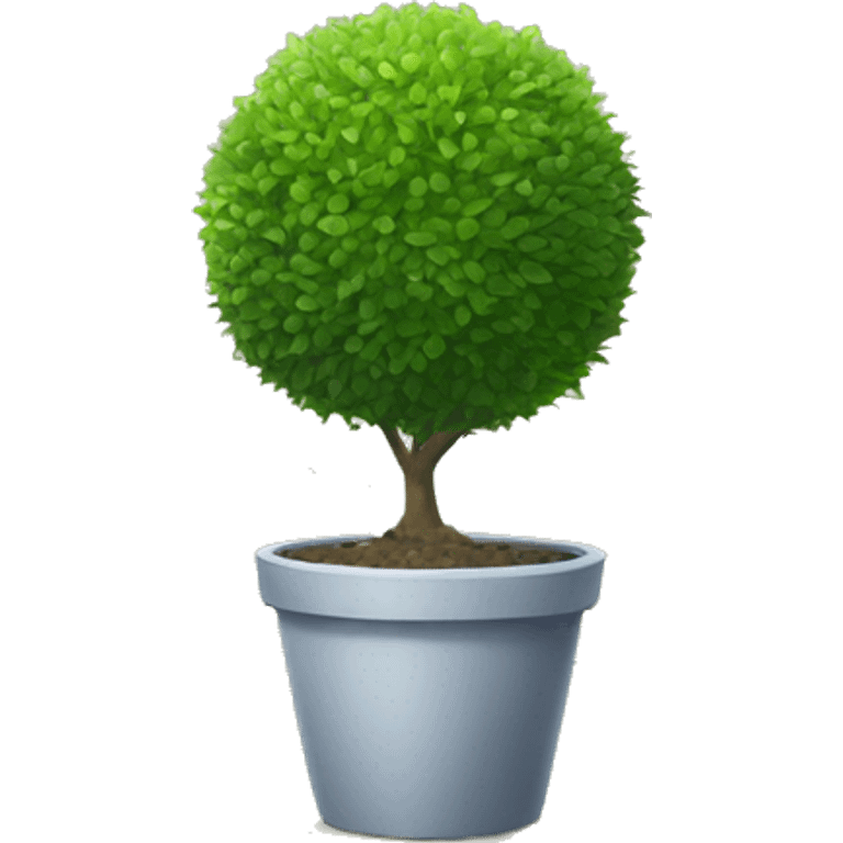 Hedge in garden pot emoji