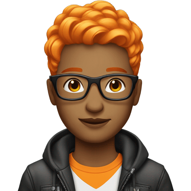 Orange Hair Ice Spice emoji