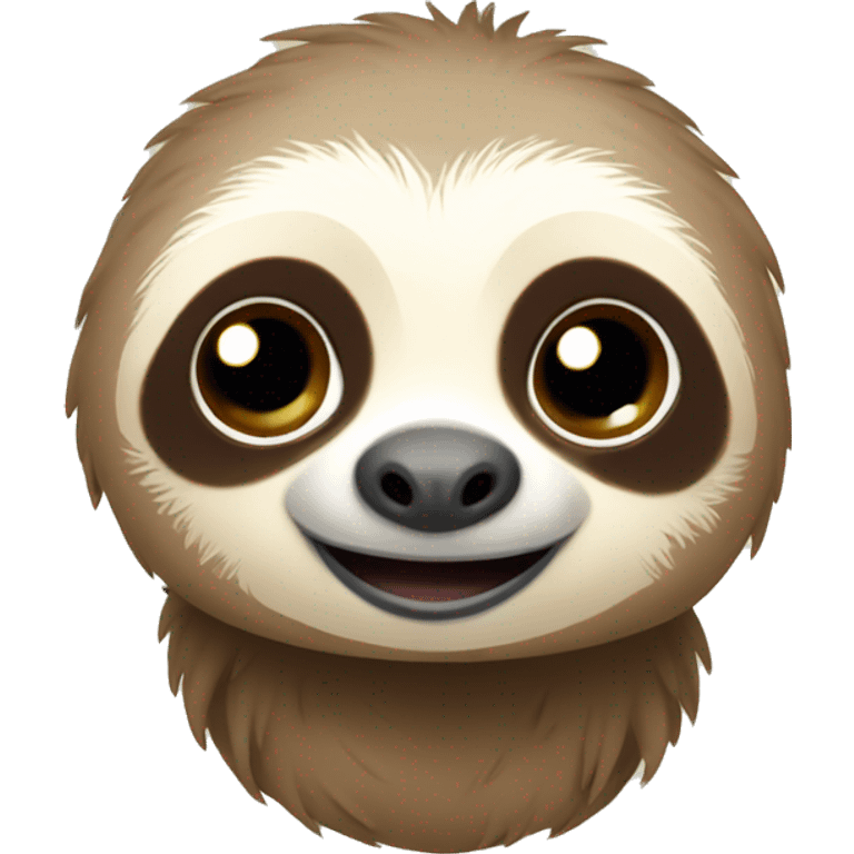 Cute baby sloth emoji