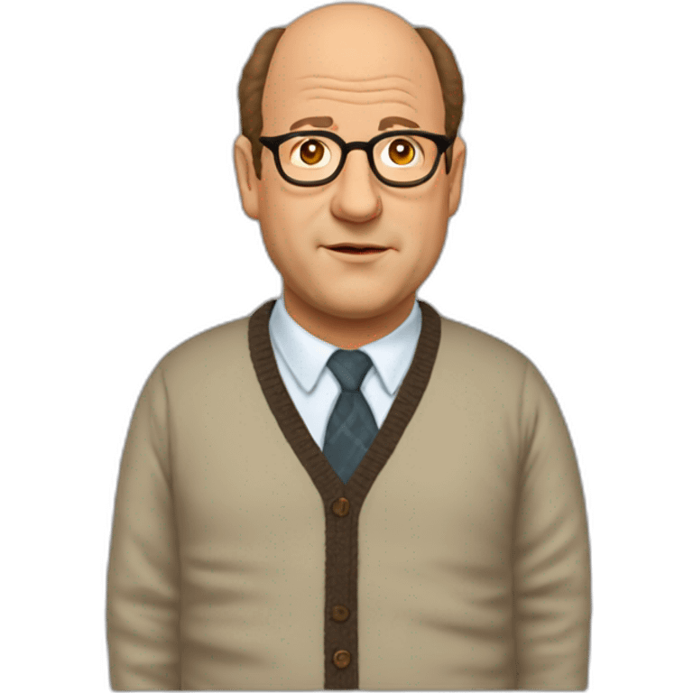 george costanza with cardigan emoji