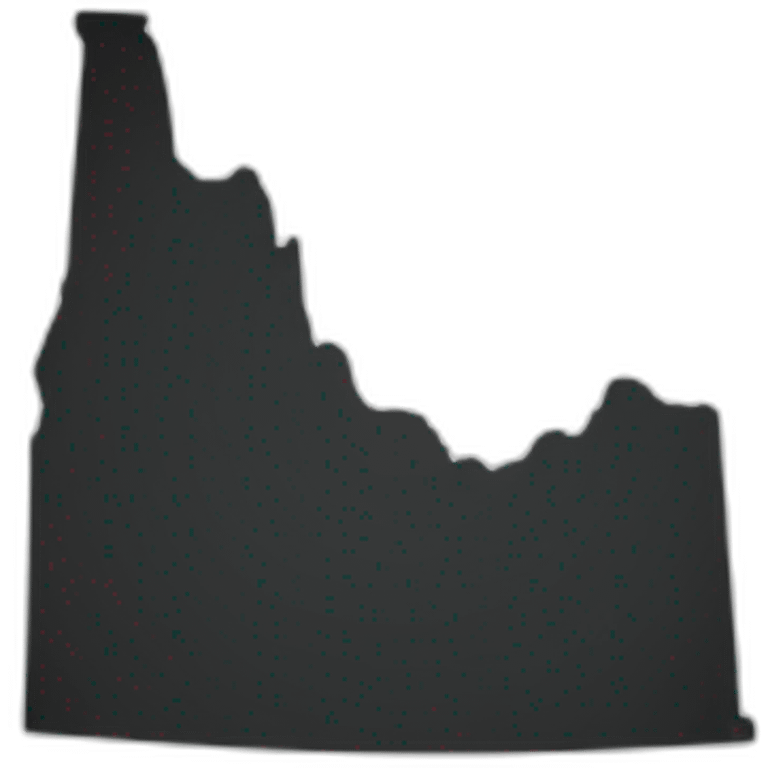 Silhouette of shape of utah emoji