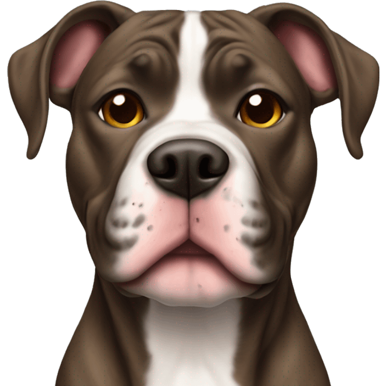  Brindle pitbull  emoji