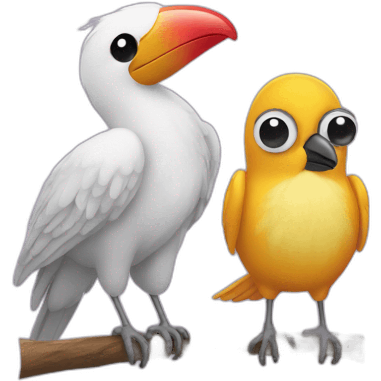 Sameer and coaktail bird emoji