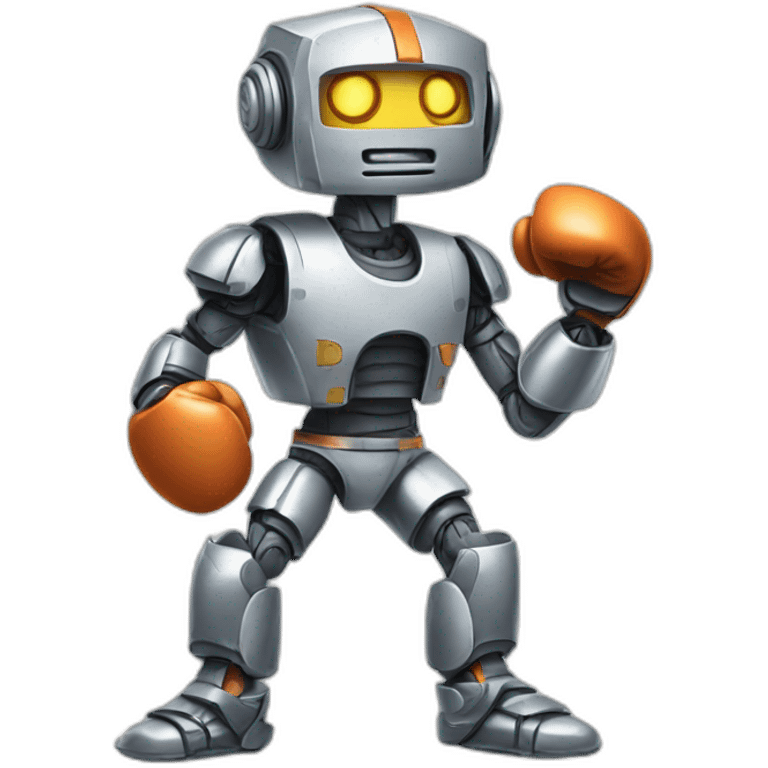 robot as a boxer emoji