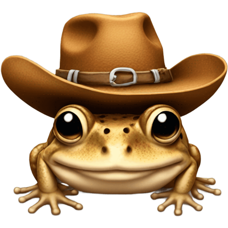 Toad wearing cowboy hat emoji