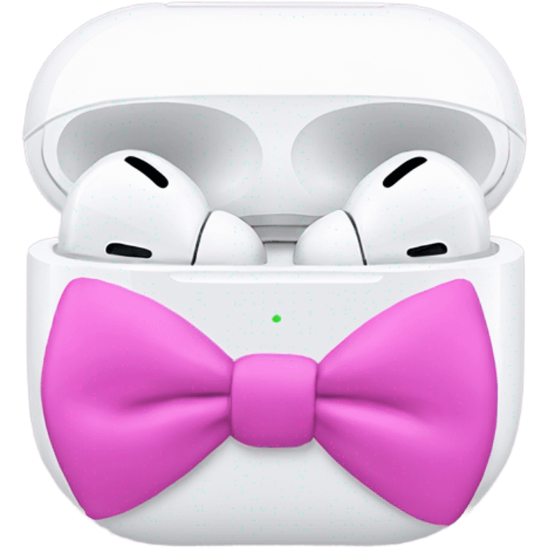 AirPod pros with bows  emoji