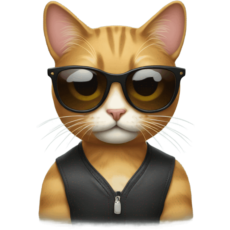 Cat with sunglasses emoji