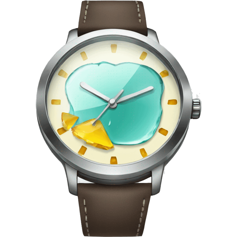 broken glass wristwatch emoji