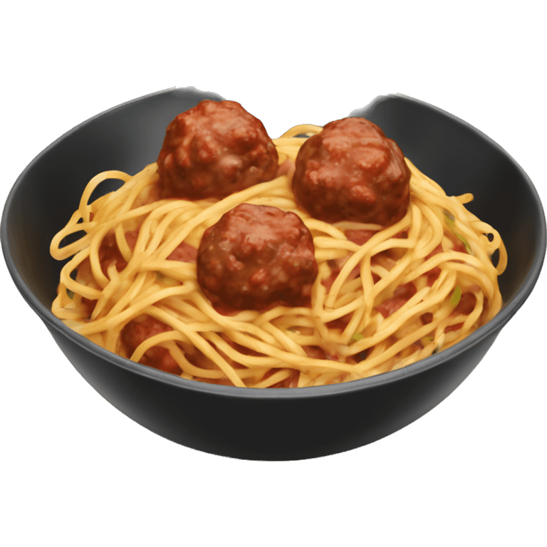 Spaghetti and meatballs ￼ emoji