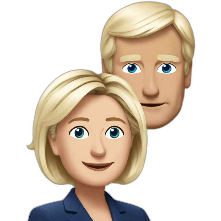 Un mix entre marine le pen et Emanuel Macron  emoji