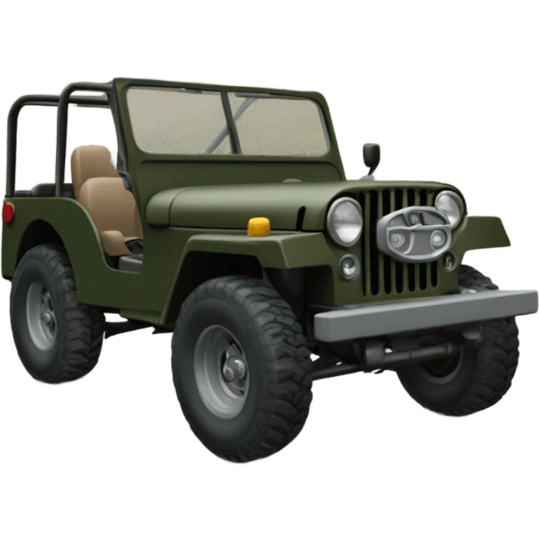 Cj-6 jeep without hardtop emoji