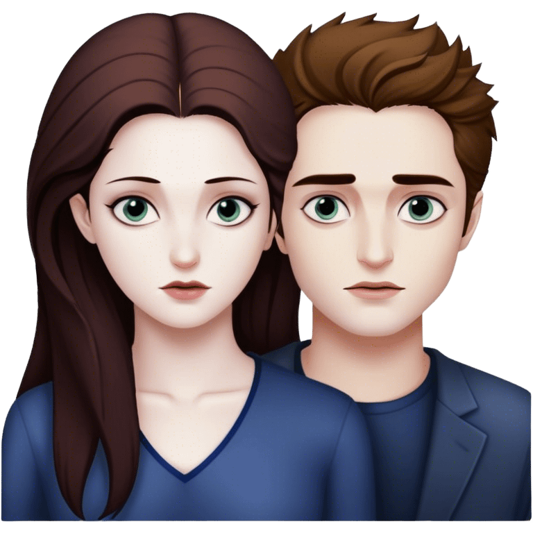 Twilight Edward Cullen and Bella Swan emoji