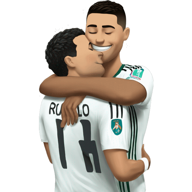 Ronaldo kissing Ronaldo  emoji