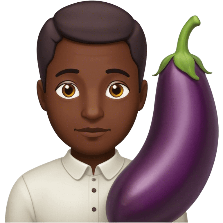  male eggplant emoji