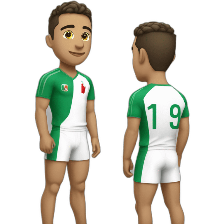 Personnage avec le maillot de l'Algérie emoji