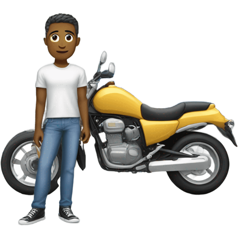 casual style with vehicle backdrop emoji