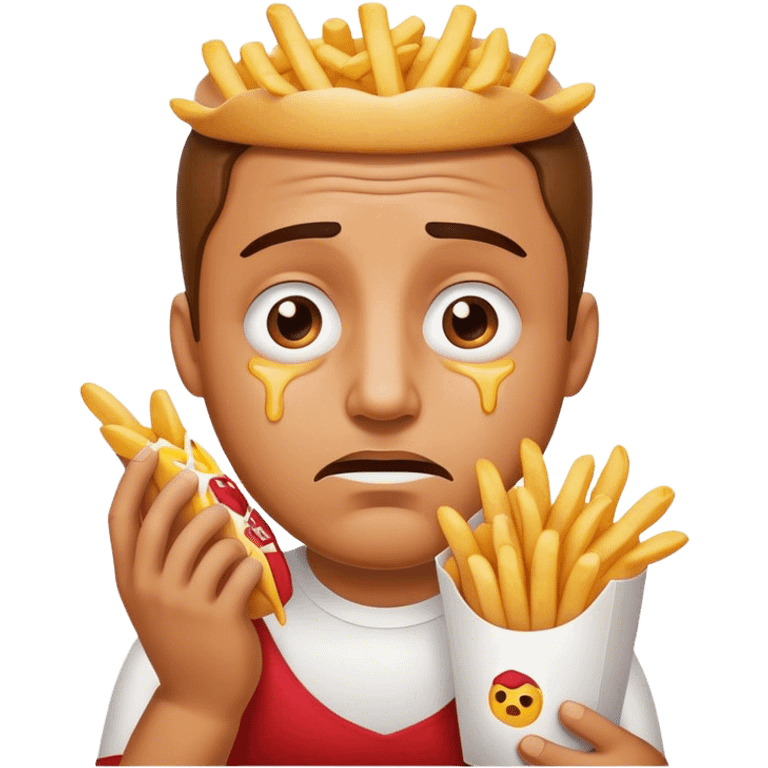 Guy who cried pataka fries emoji