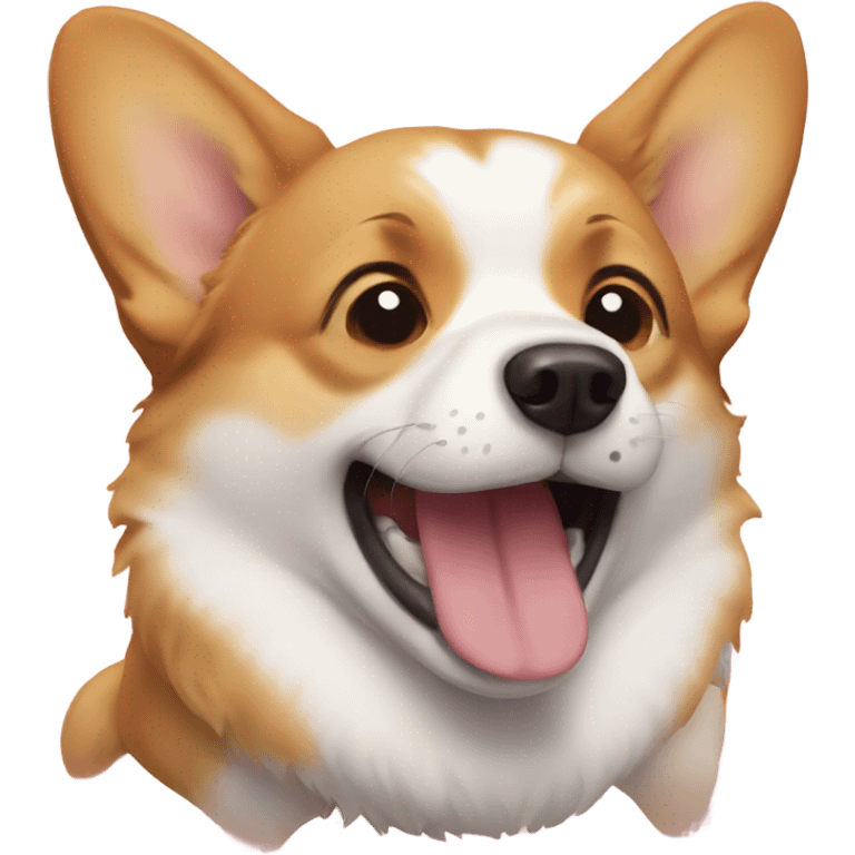 corgi crying emoji