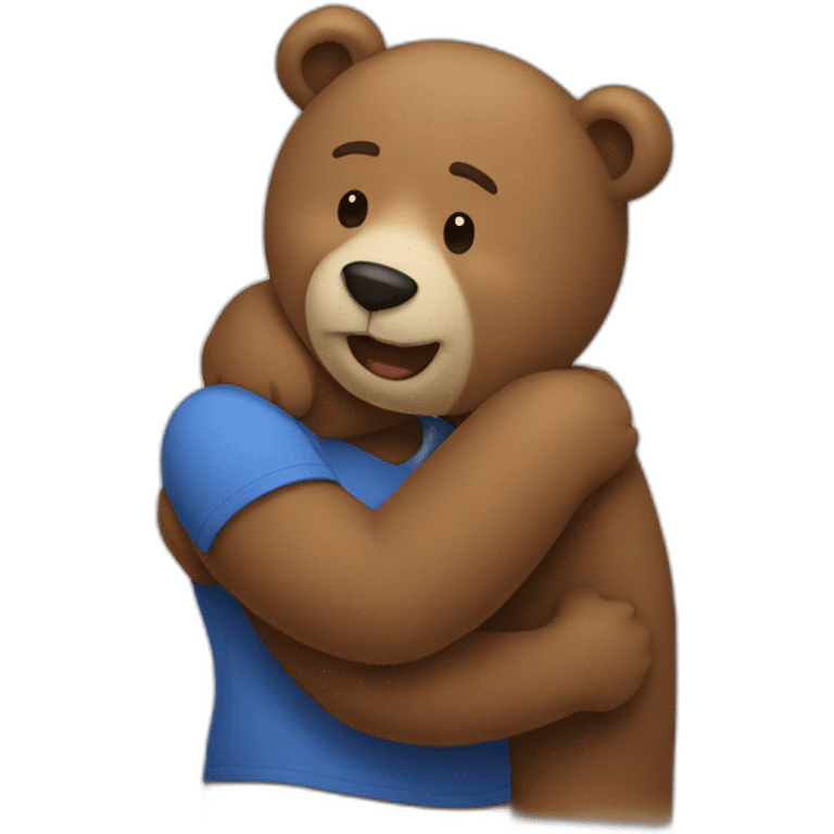 Bear hugs emoji