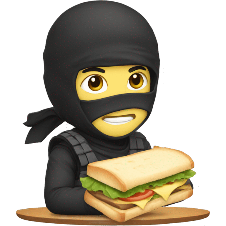 ninja eating sandwich emoji