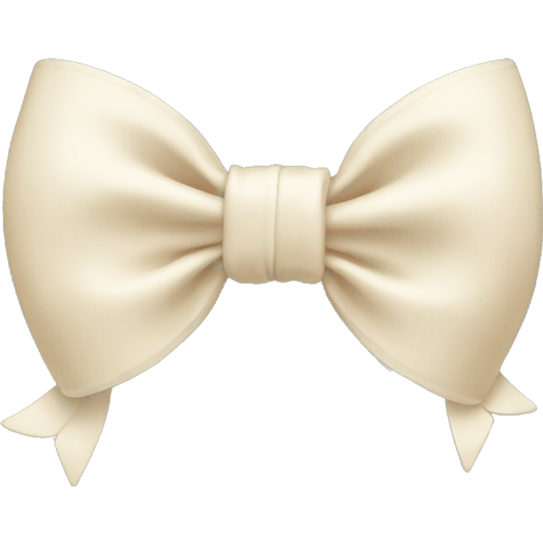 cream bow emoji