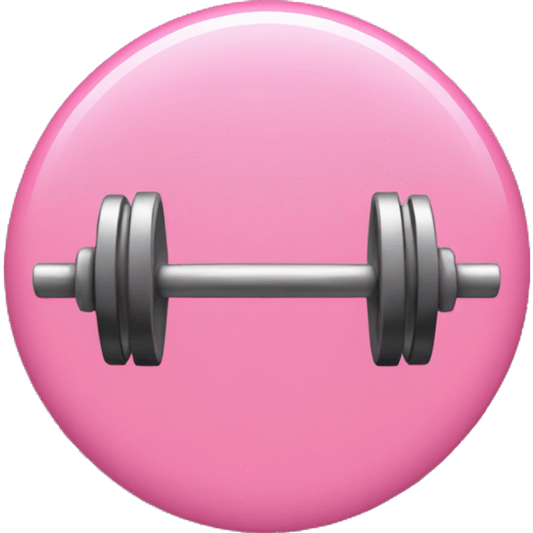 pink barbell emoji