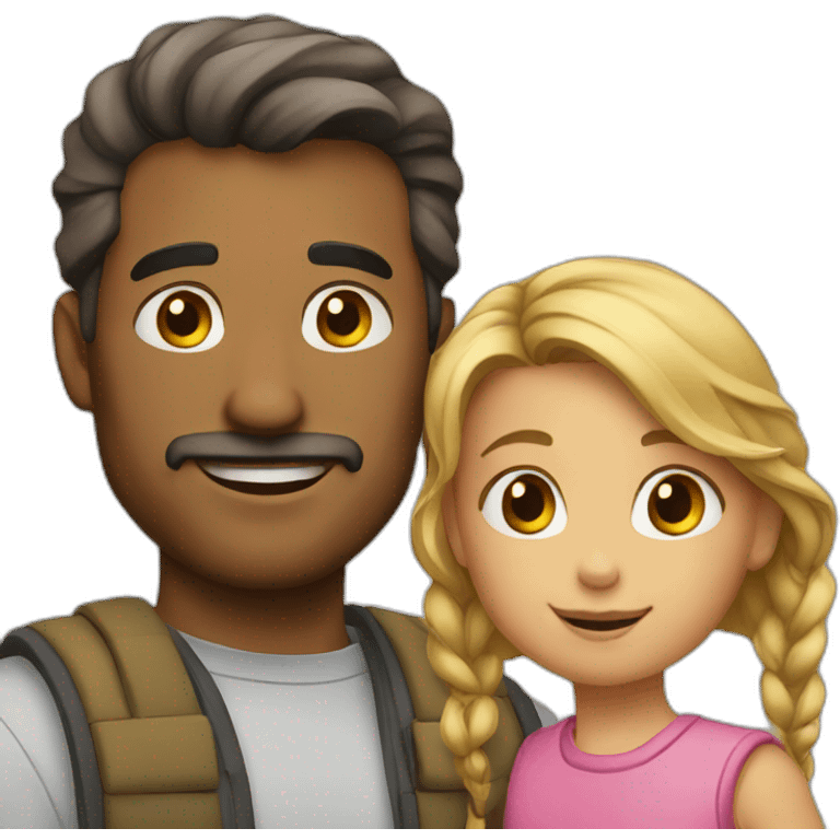 father with daughter emoji