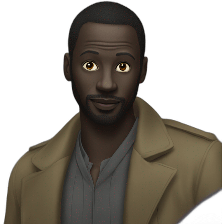 Omar Sy deguisait en lupin emoji