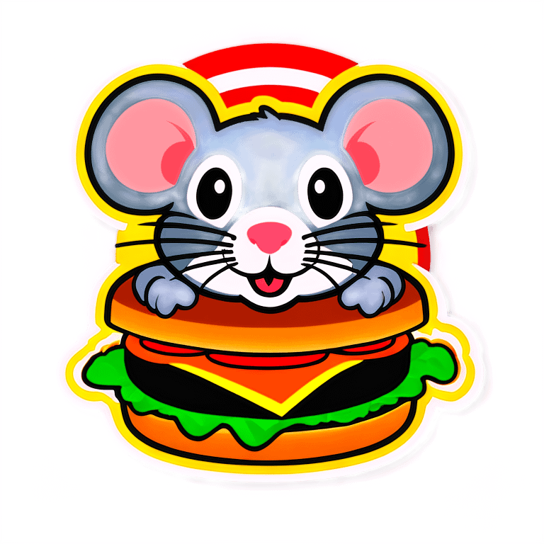 Rat burger emoji