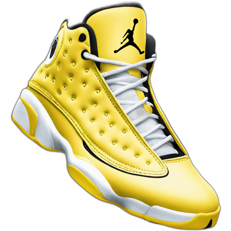 Yellow Jordan 13 emoji