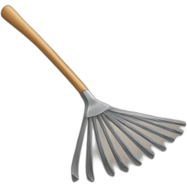 A rake  emoji