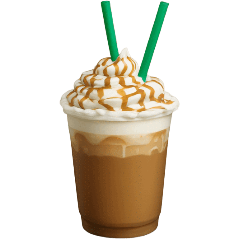 Caramel Crème Frappuccino Starbucks  emoji