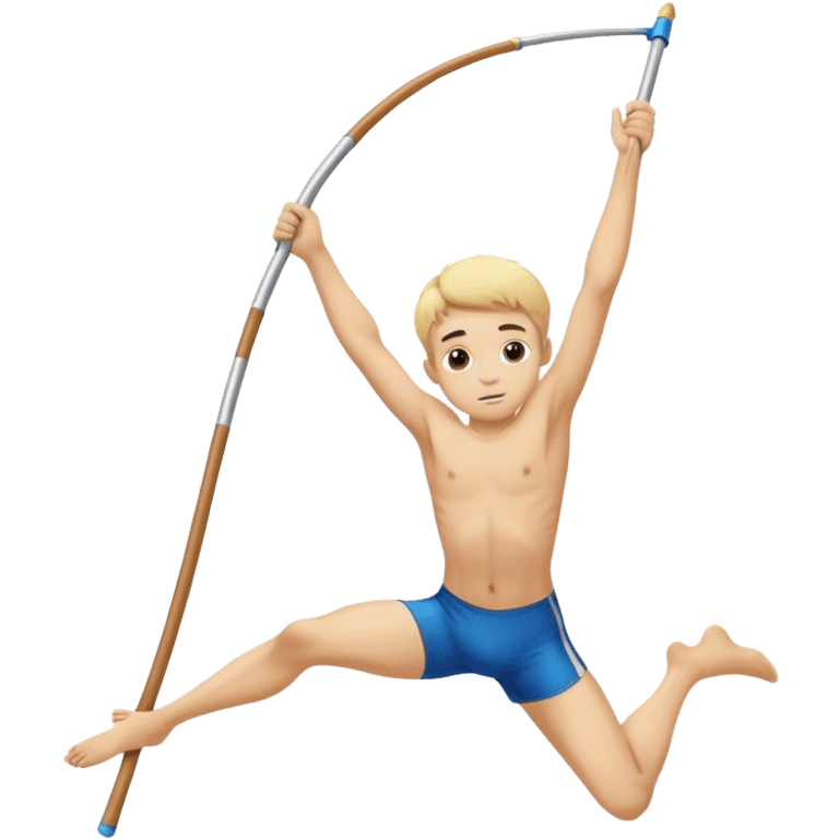 boy Pole vault  emoji