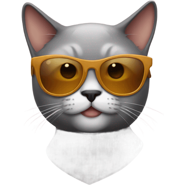 Cat with sunglasses emoji