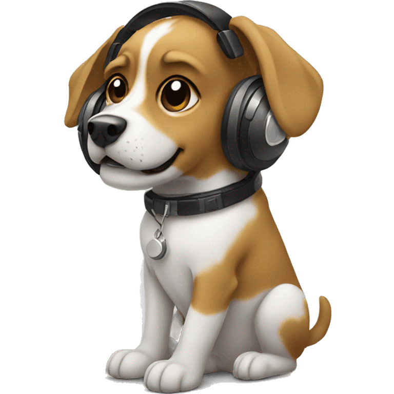 Dog dj  emoji