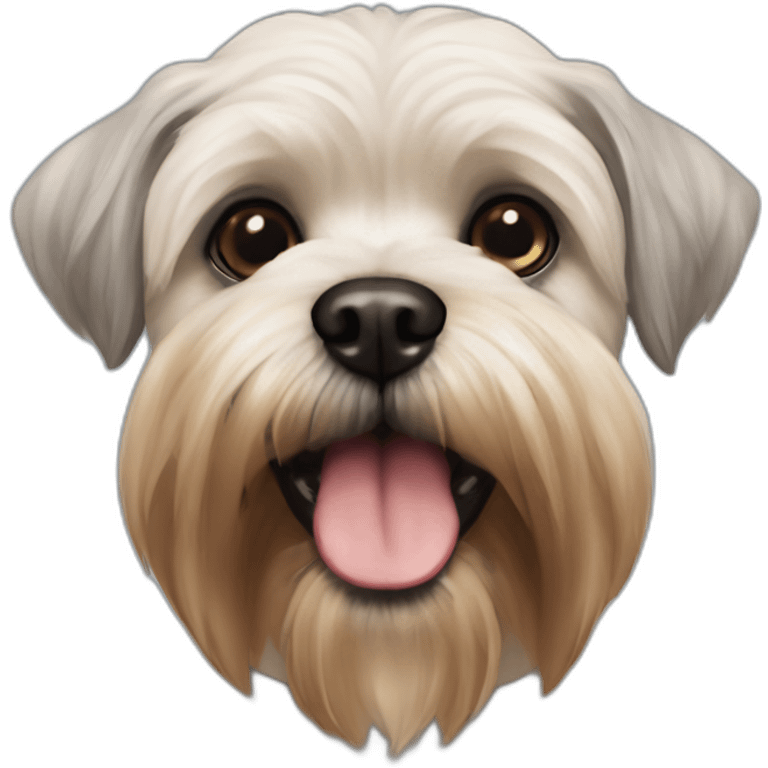 Bichon Golden Schnauzer Yorky Pug viejo emoji