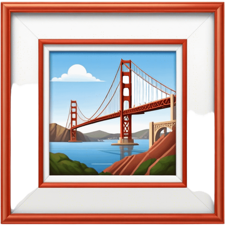 Cinematic Realistic Golden Gate Bridge Emoji emoji