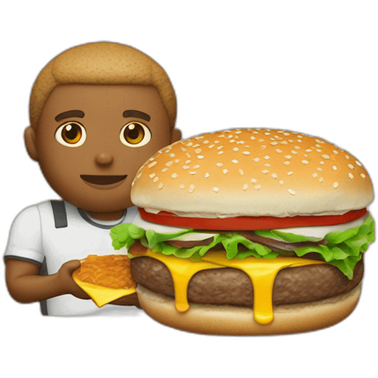 Burger qui mange kilyan mbappe emoji