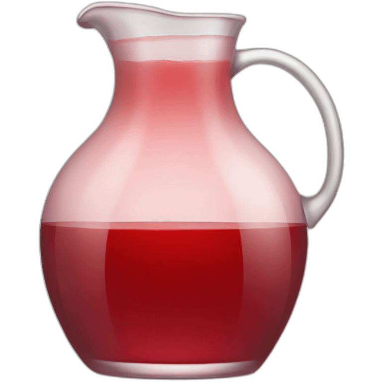 glass jug of red juice emoji