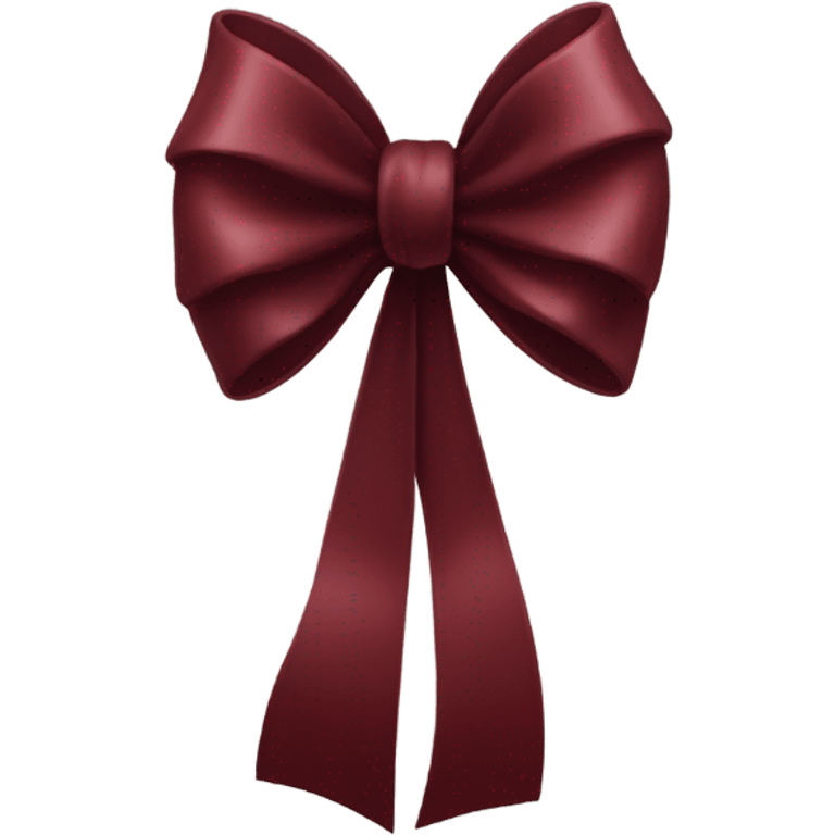 Dark red bow emoji