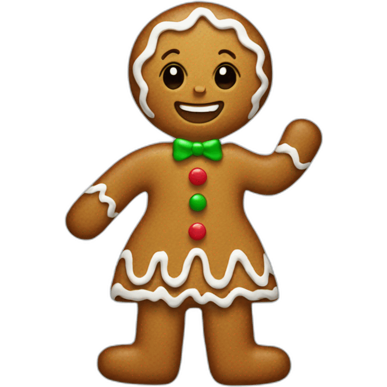 gingerbread woman emoji