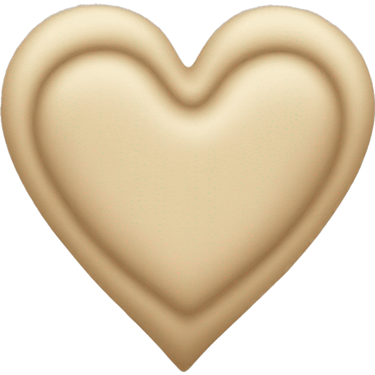 Beige heart  emoji