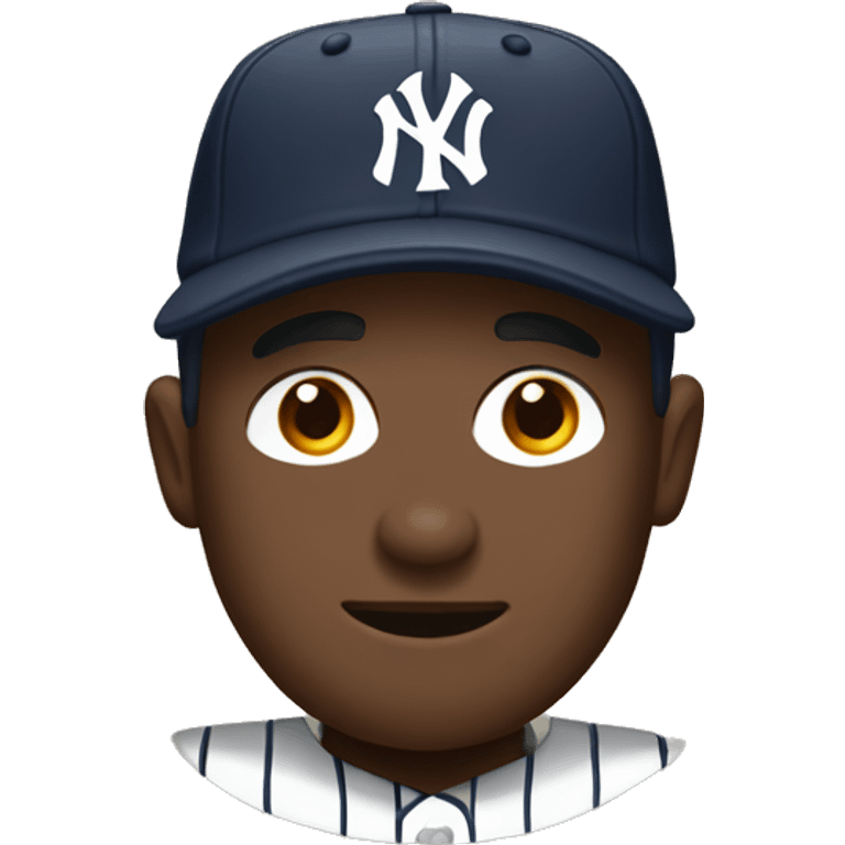 Brown NY yankee cap emoji