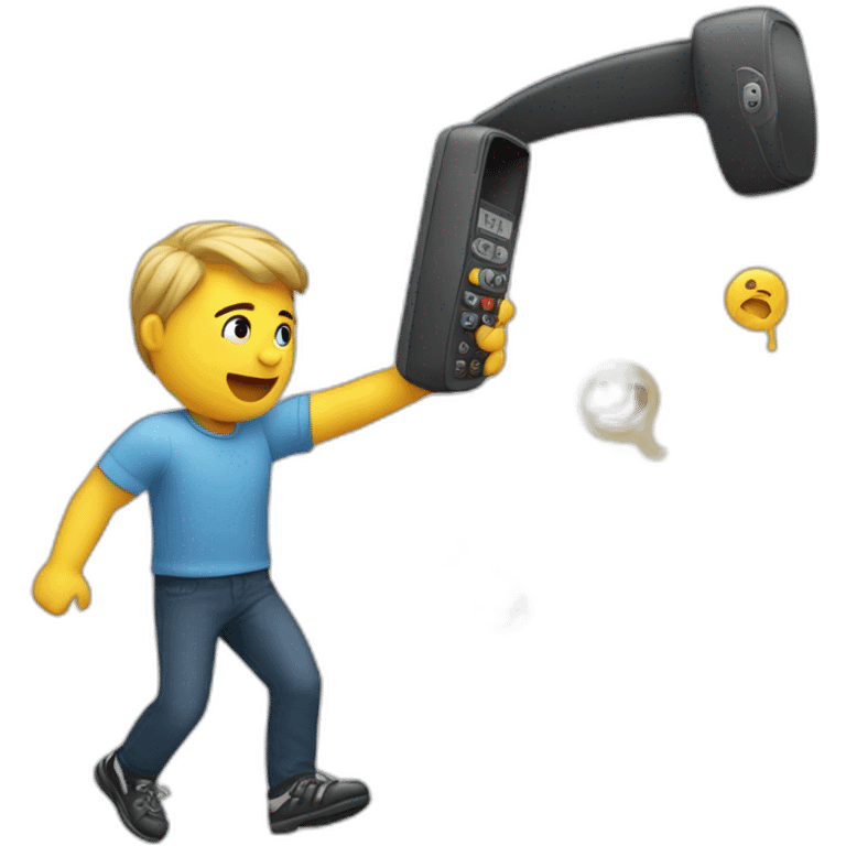 throwing-a-phone-from-a-car emoji